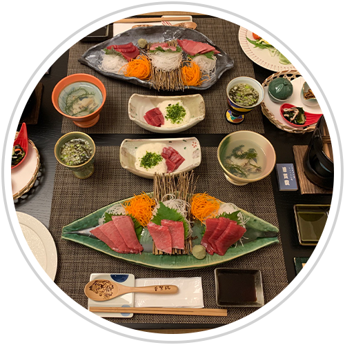 夕食の写真
