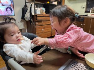 長女がお姉ちゃんになっていました